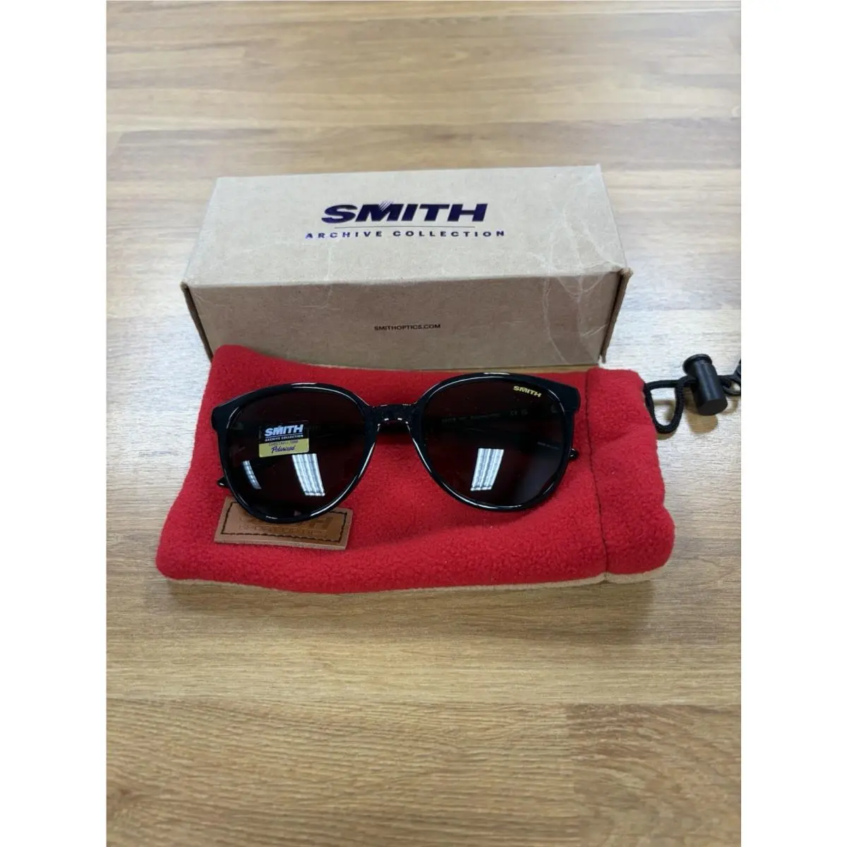 Smith Cheetah Sunglasses Black Frame Polarized Gray Green Lens Womens by Smith Optics