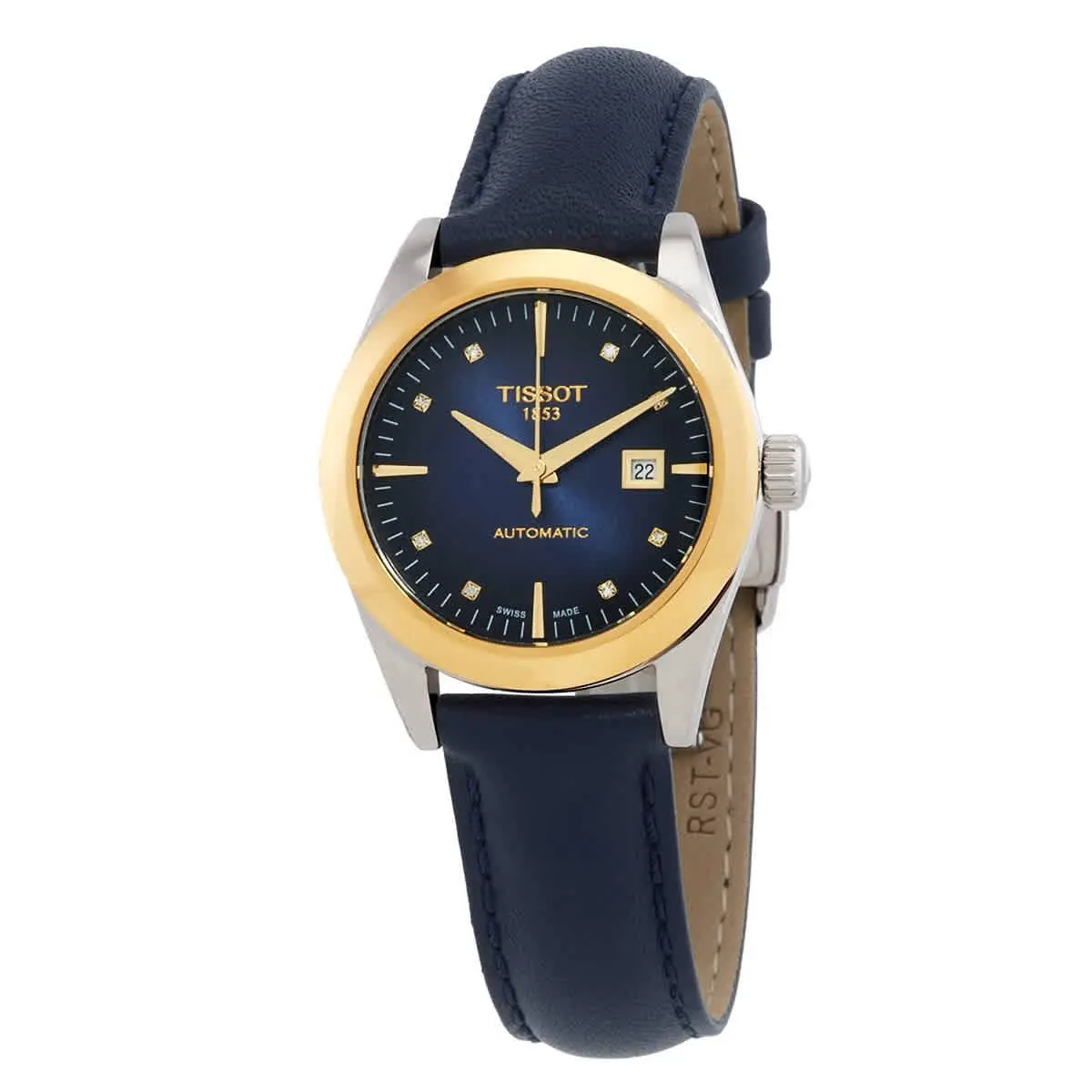 T-gold Automatic Diamond Blue Dial Ladies Watch T930.007.46.046.00 by Tissot