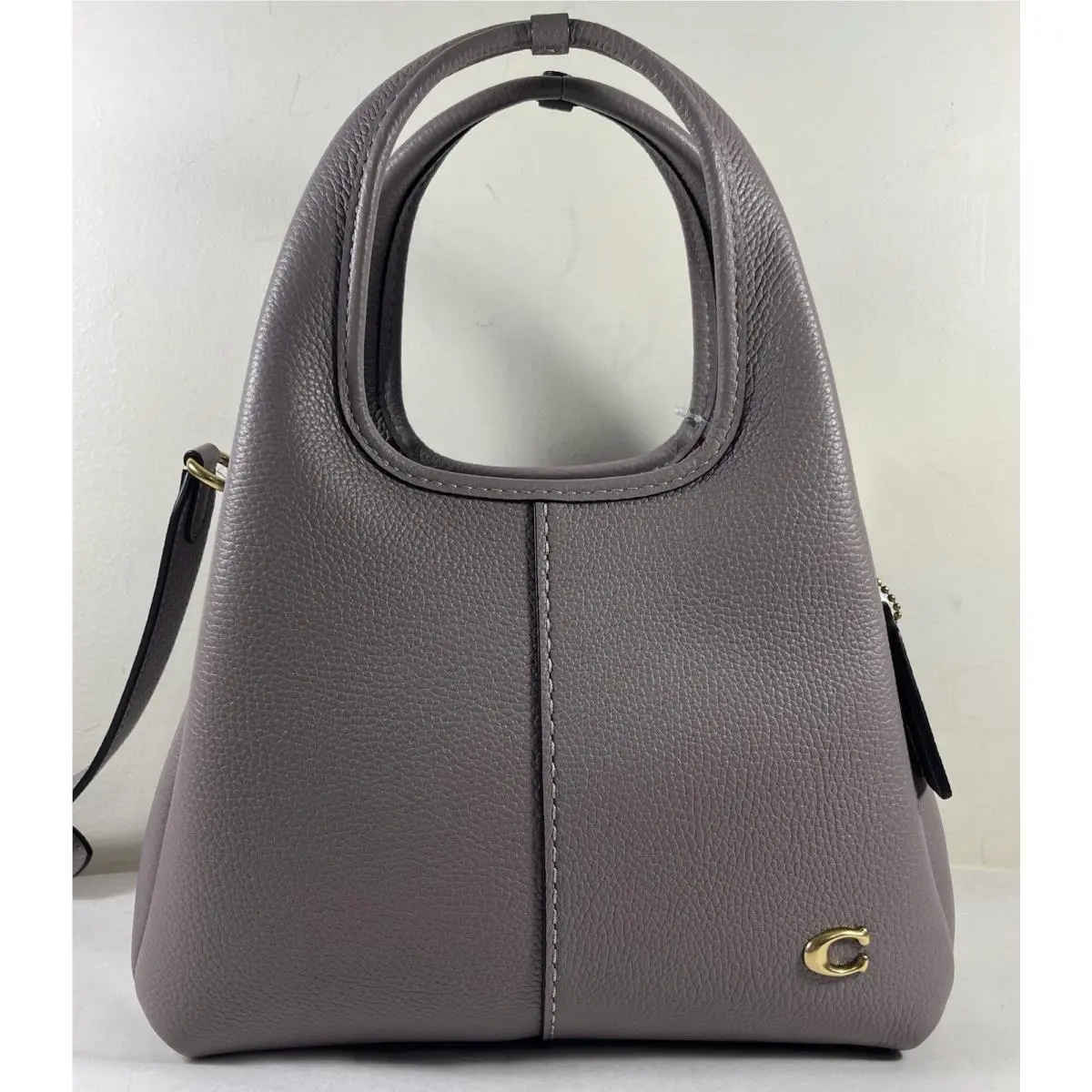 Lana 23 Ash Pebbled Leather Shoulder Crossbody Tote Bag by Coach