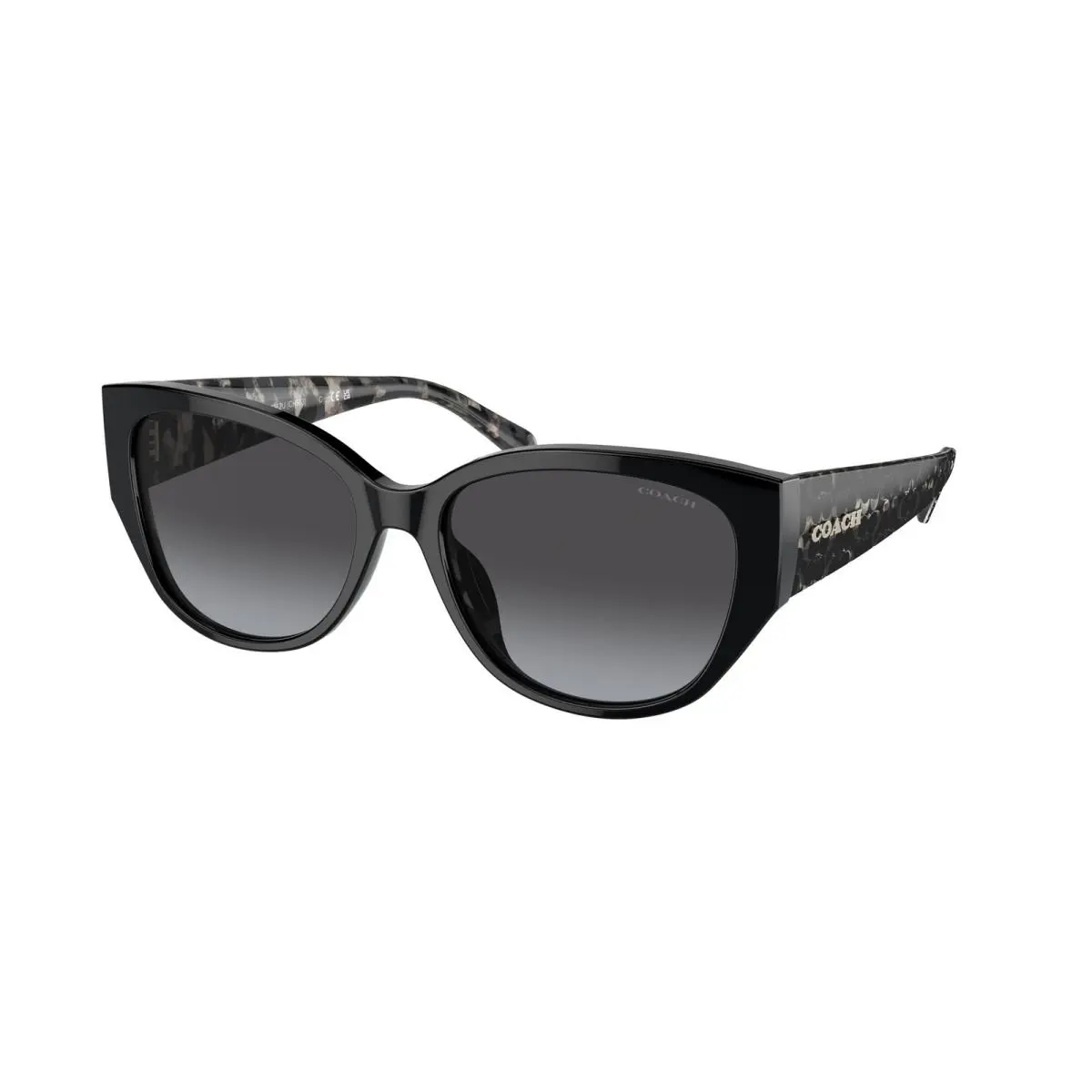 HC 8362 U Ch563 Black Grey Gradient 50028G Size 57 Sunglasses by Coach