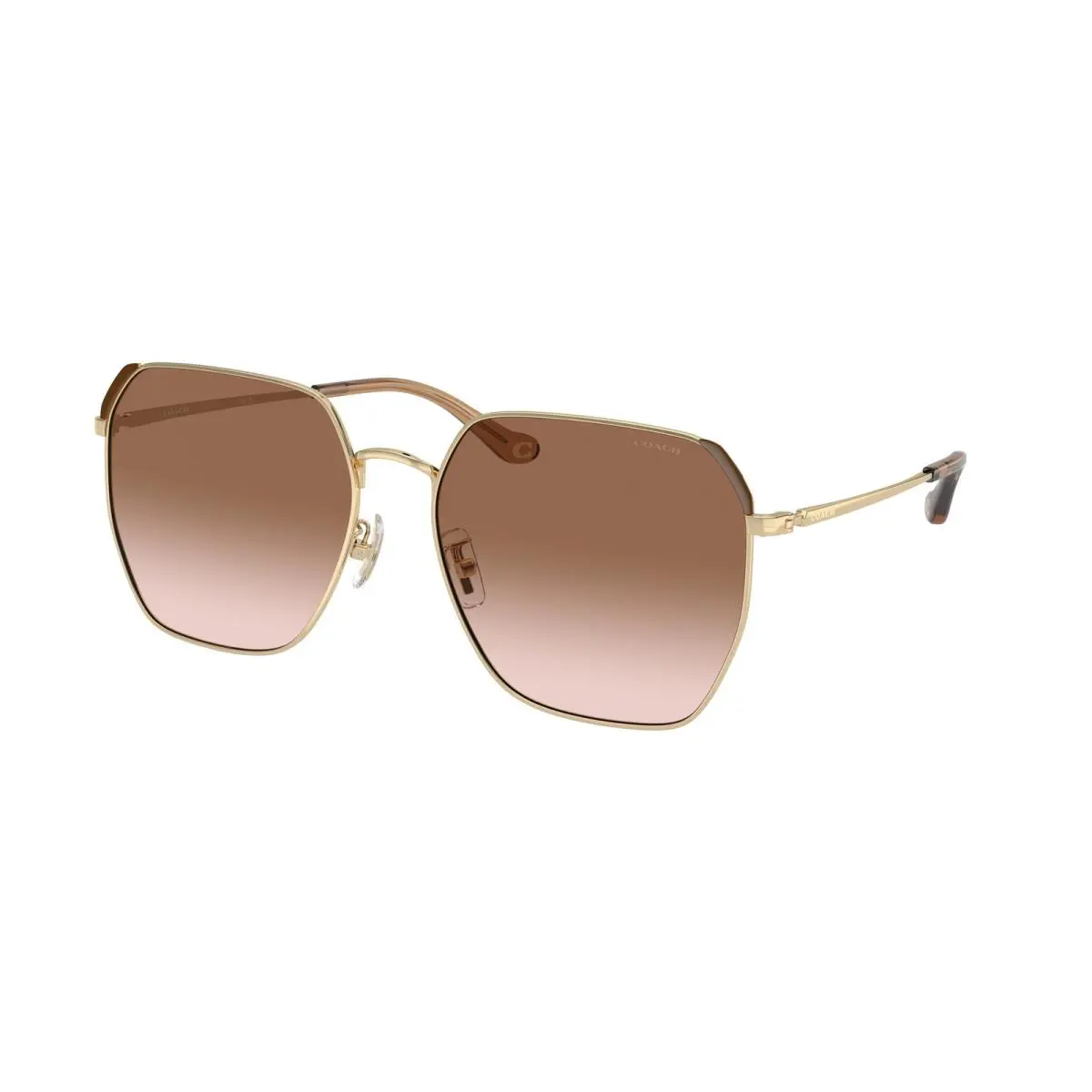 HC 7165 D Cr638 Shiny Light Gold / Brow 900513 Size 60 Sunglasses by Coach