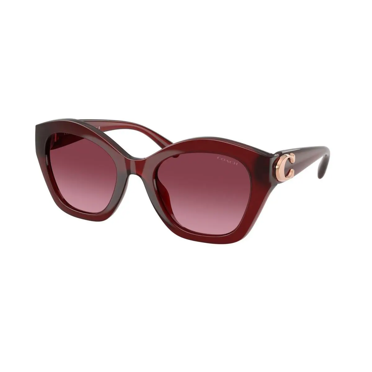 Coach HC 8421 U Milky Burgundy / Gradient 58708H Size 54 Sunglasses
