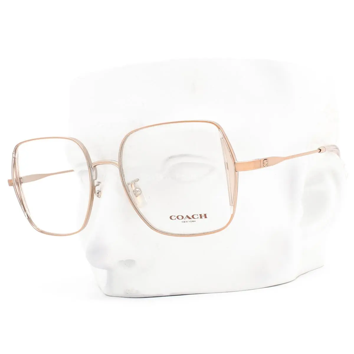 Eyeglasses Glasses HC 5165D 9331 Shiny Rose Gold Metal 53mm with Case by Coach