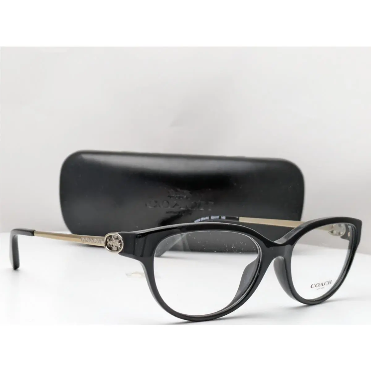 HC6171U 5002 Black Women`s Eyeglasses Frames 55-17-140 by Coach