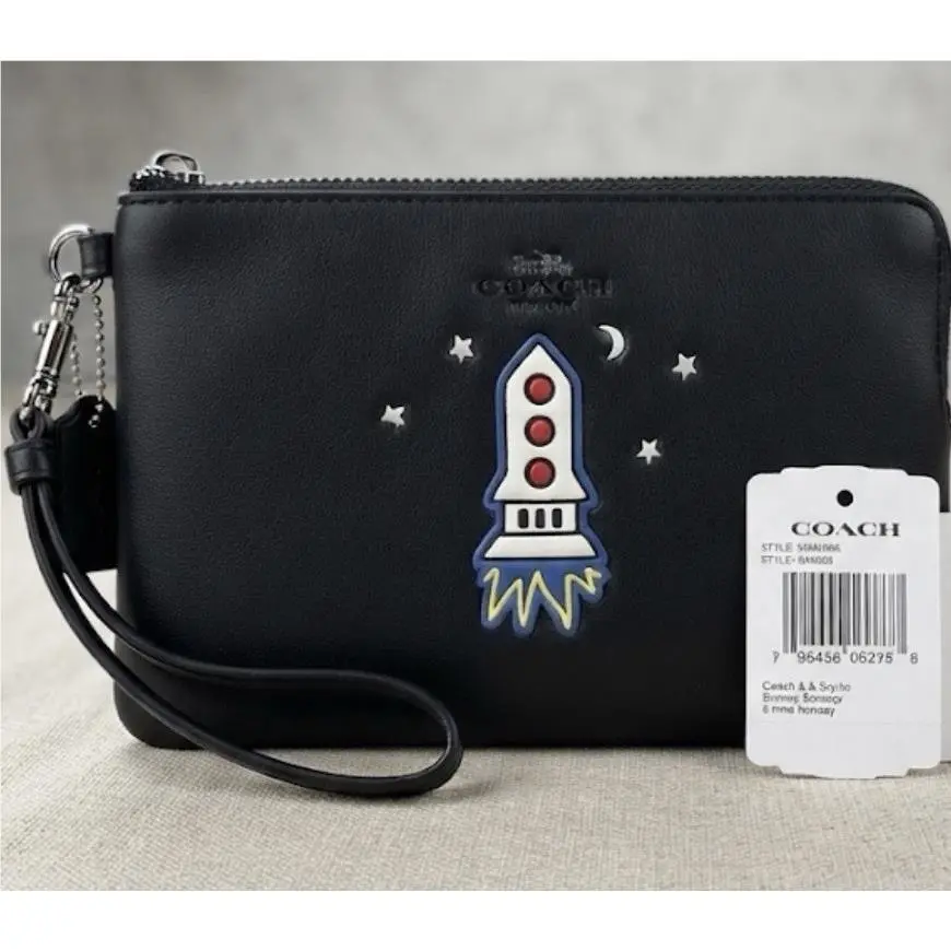 Nasa Rocket Wristlet Wallet Glovetanned Leather58365B by Coach
