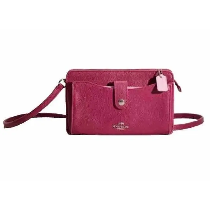 Drop Pop up Messenger Wallet Shoulder Bag Dark Pink by Coach