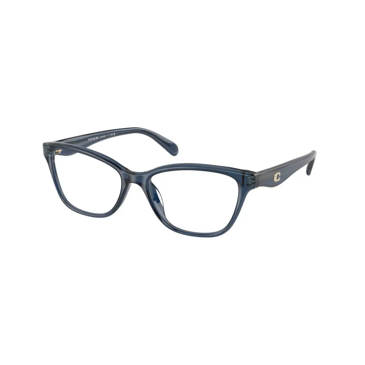 HC 6243 U Transparent Blue 5846 Size 49 Eyeglasses by Coach