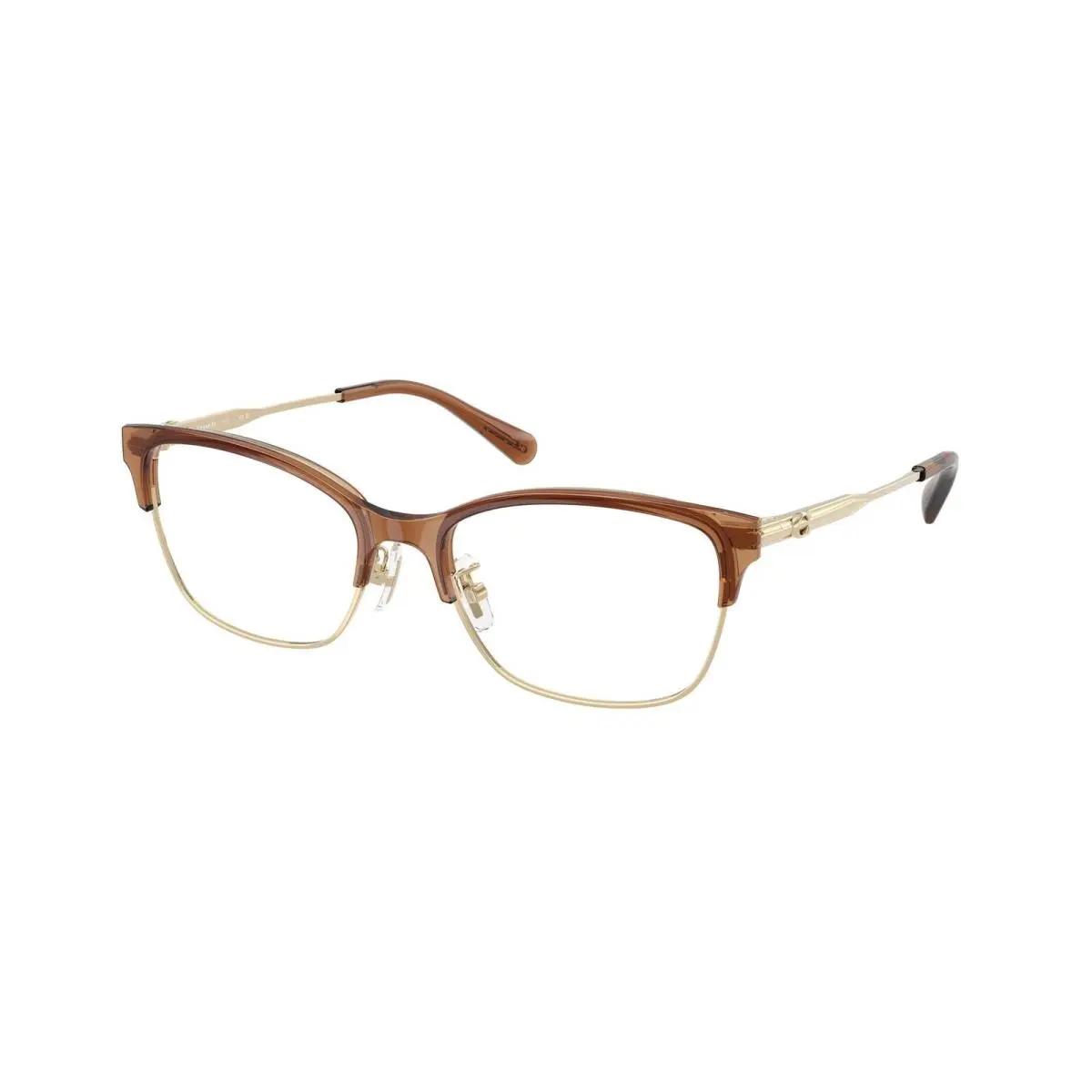 HC 5184 Shiny Light Gold / Brown Demo Lens 9460 Size 54 Eyeglasses by Coach