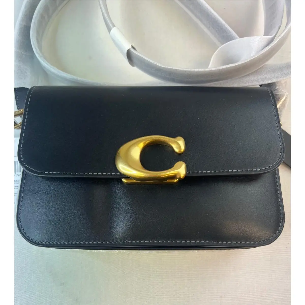 Sage Bag Womens Black SB Leather C Push Lock 10011319JAX by Coach