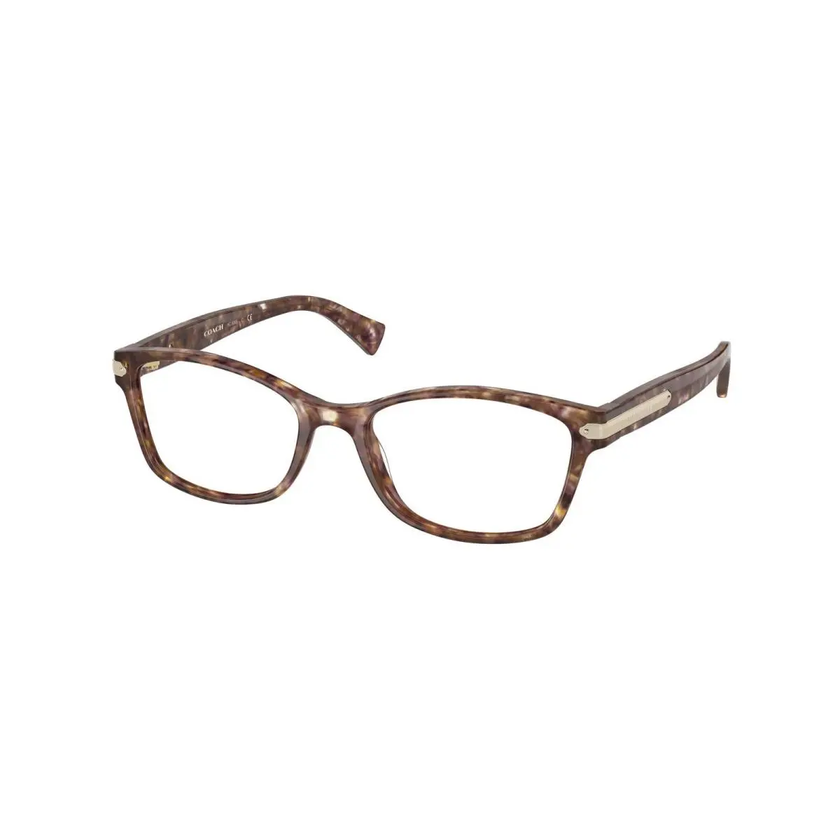 Coach HC 6065 Light Brown Confetti Tortoise 5287 Size 49 Eyeglasses