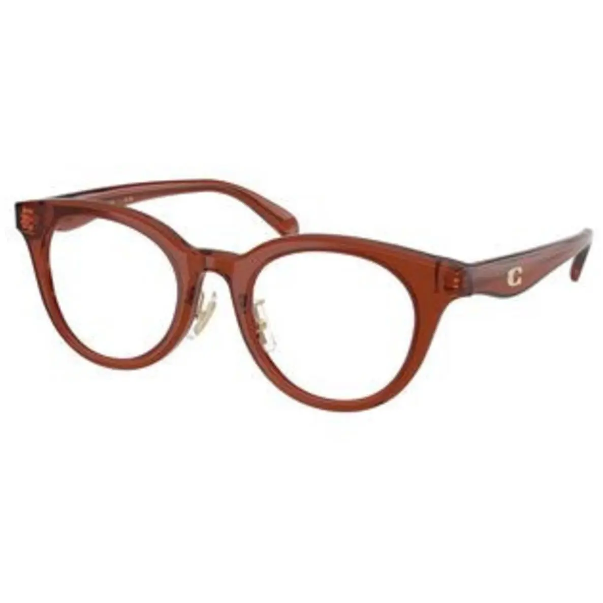 HC 6280 D Transparent Brown Demo Lens 5847 Size 48 Eyeglasses by Coach