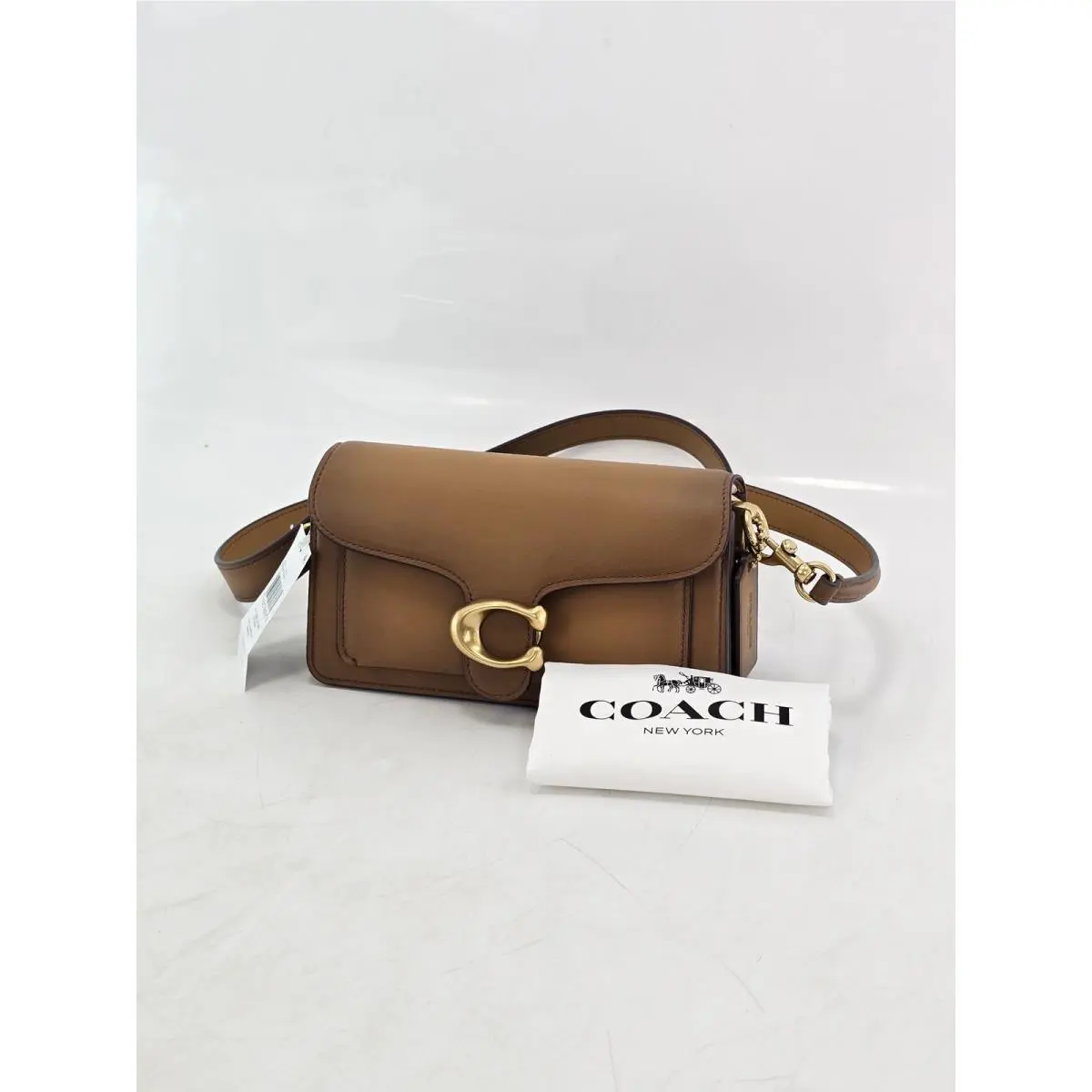 Tabby 20 Shoulder Bag Womens Small Honey Brown Leather by Coach