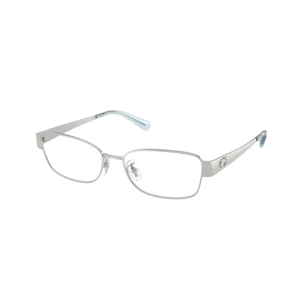 HC 5201 Shiny Silver Demo Lens 9001 Size 54 Eyeglasses by Coach