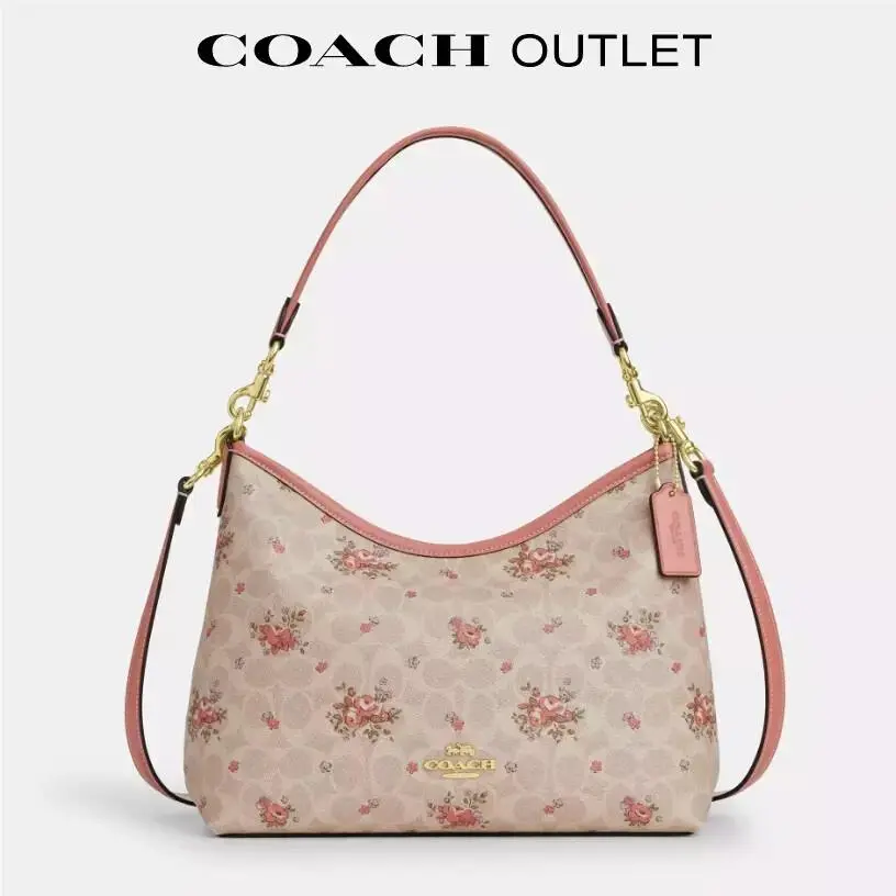 Laurel Shoulder Bag In Signature Canvas Floral Print Crossbody CAL36 by Coach