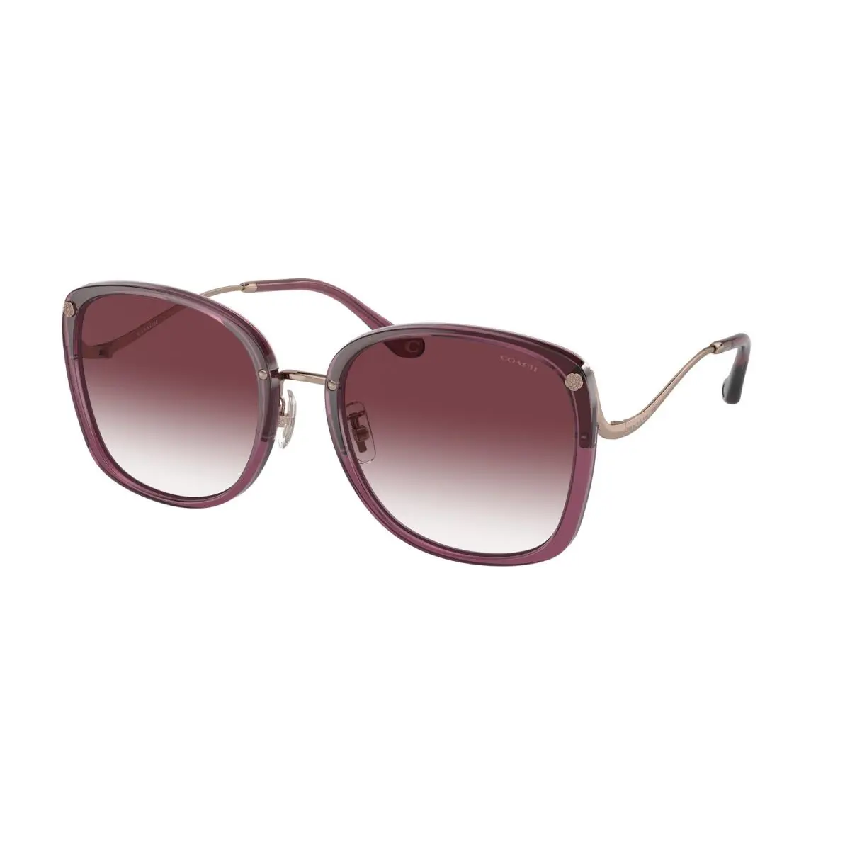 HC 7157 D Cl905 Transparent Berry Purple 58013P Size 58 Sunglasses by Coach