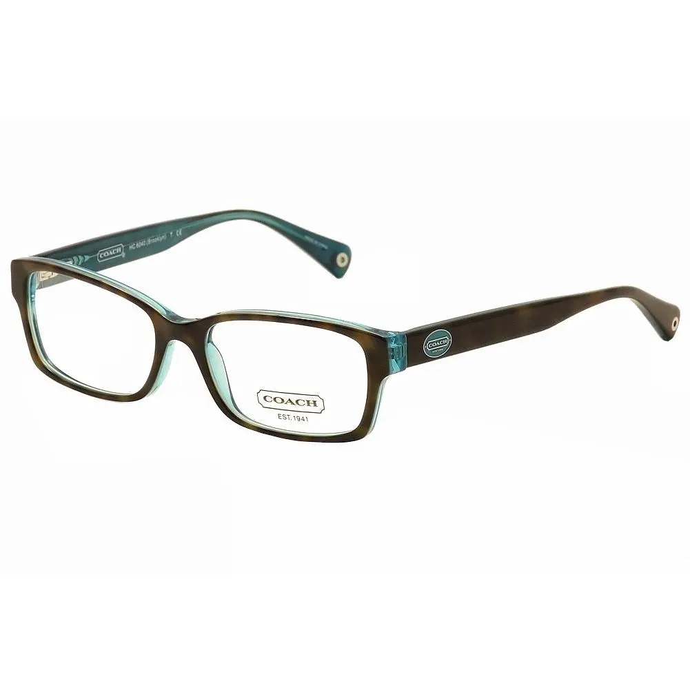 Eyeglasses Brooklyn HC6040 HC/6040 5116 Tortoise/teal Optical Frame 52mm by Coach