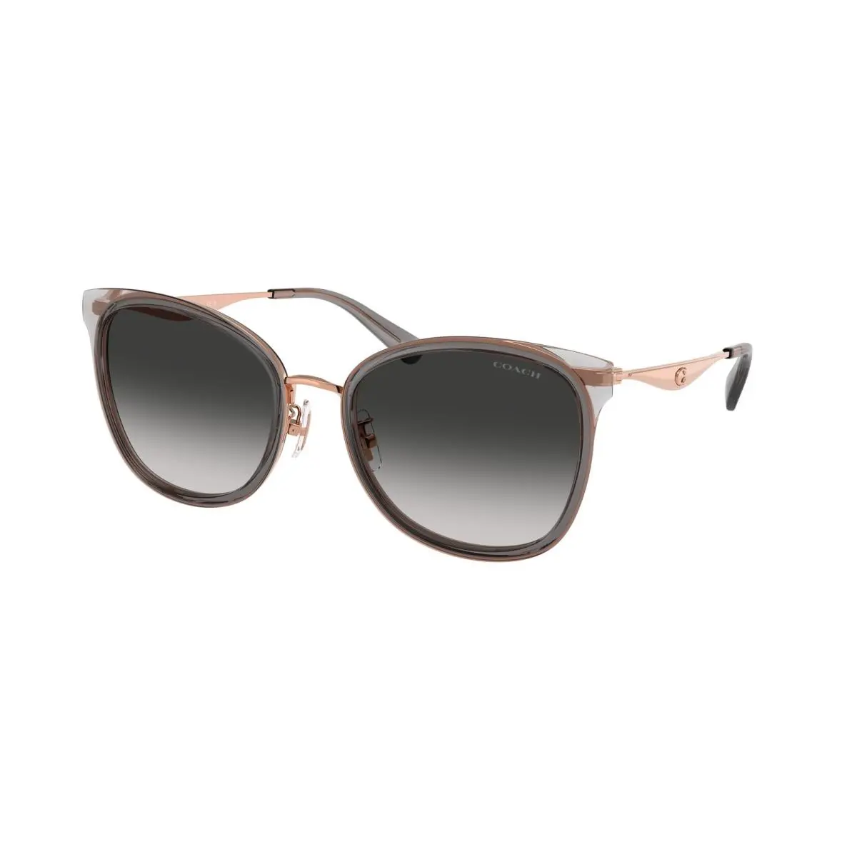 HC 7170 Rose Gold / Dark Grey Gradient 94543C Size 56 Sunglasses by Coach