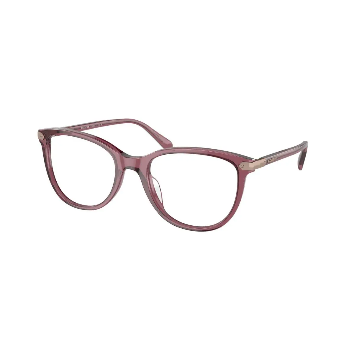 Coach HC 6220 U Transparent Purple 5773 Size 54 Eyeglasses