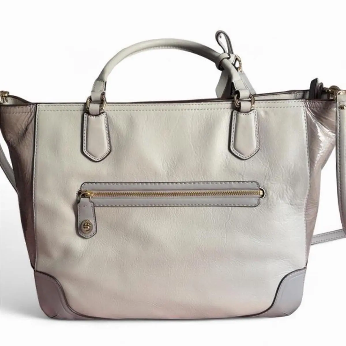 Satchel Leather Tote Bag by Coach