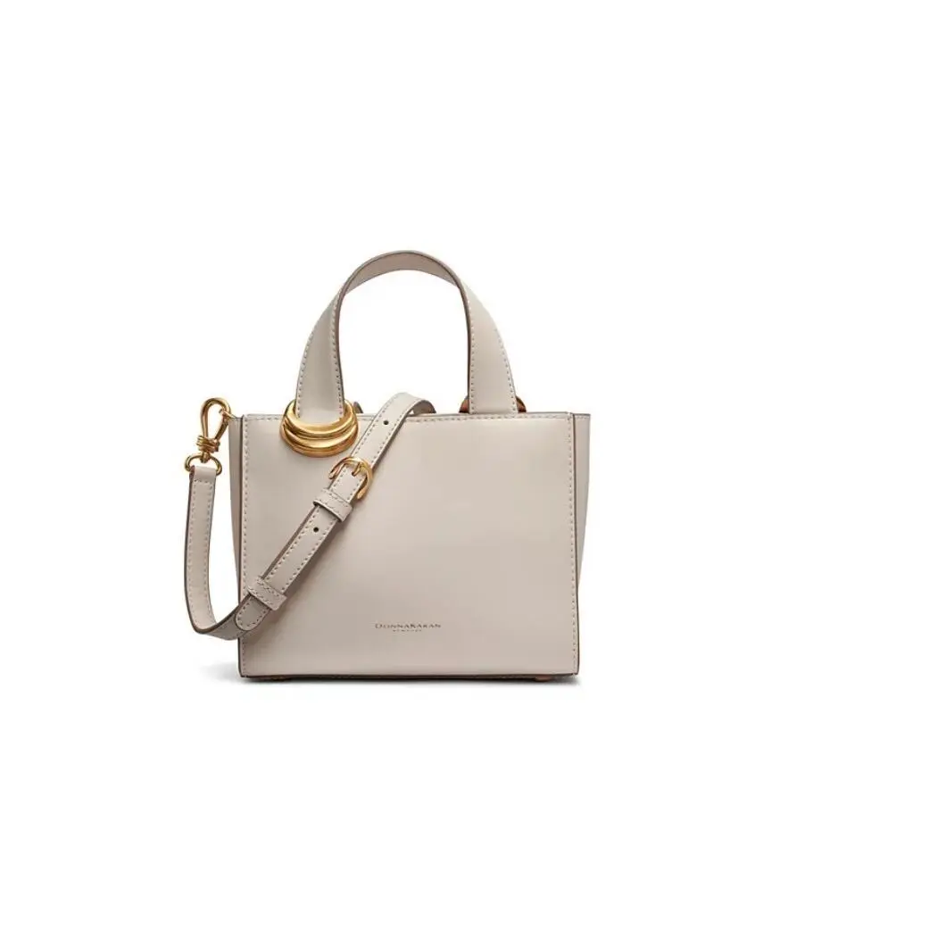 Donna Karan NY Hewlett Leather Mini Tote Women`s Crossbody + Dust Bag in Sand
