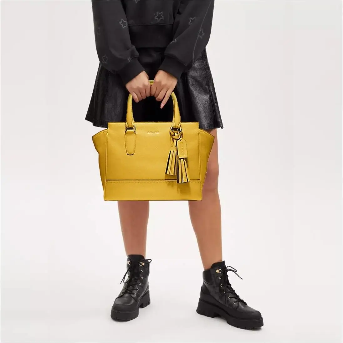 Legacy Leather Sunflower Candace Carryall Tote Shoulder Bag by Coach