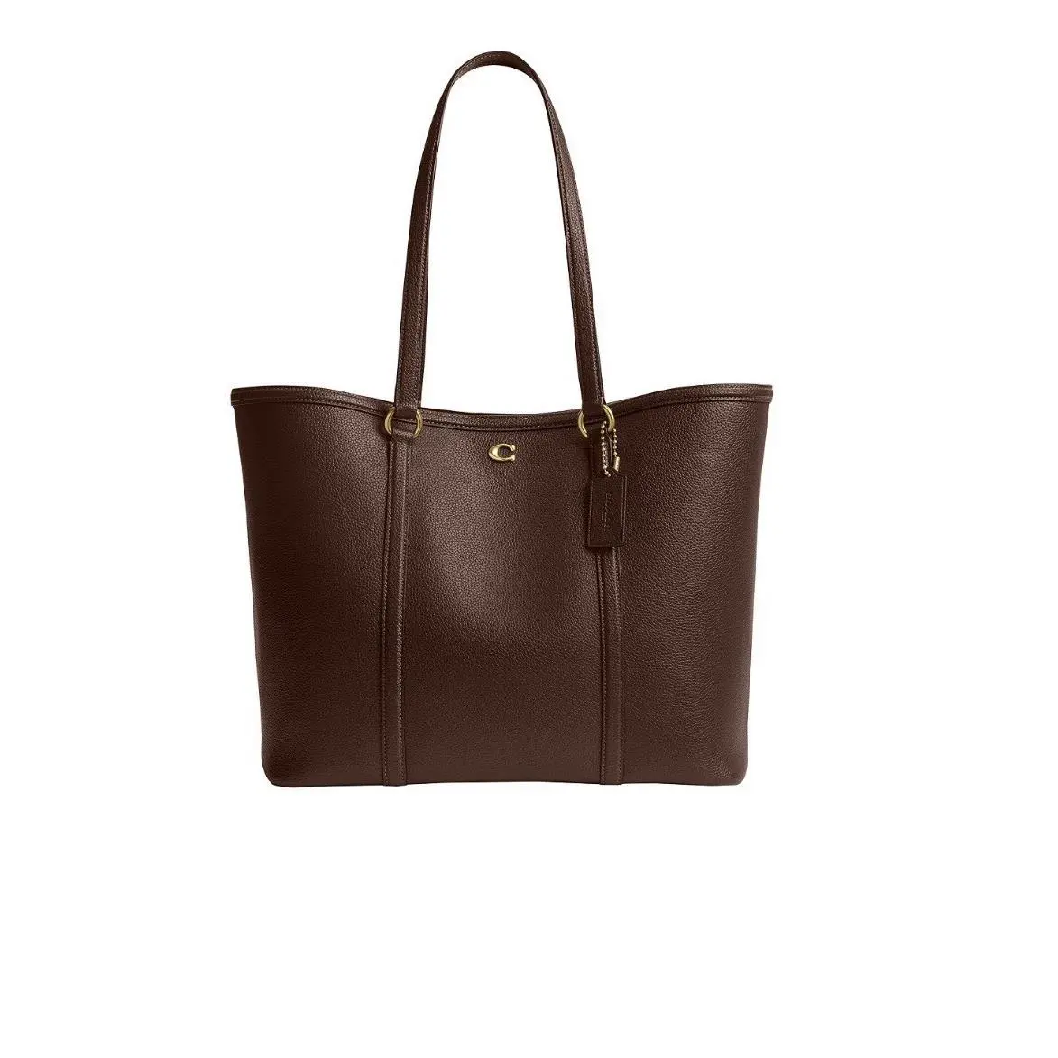Legacy Small Pebbled Leather Tote Bag in Maple by Coach