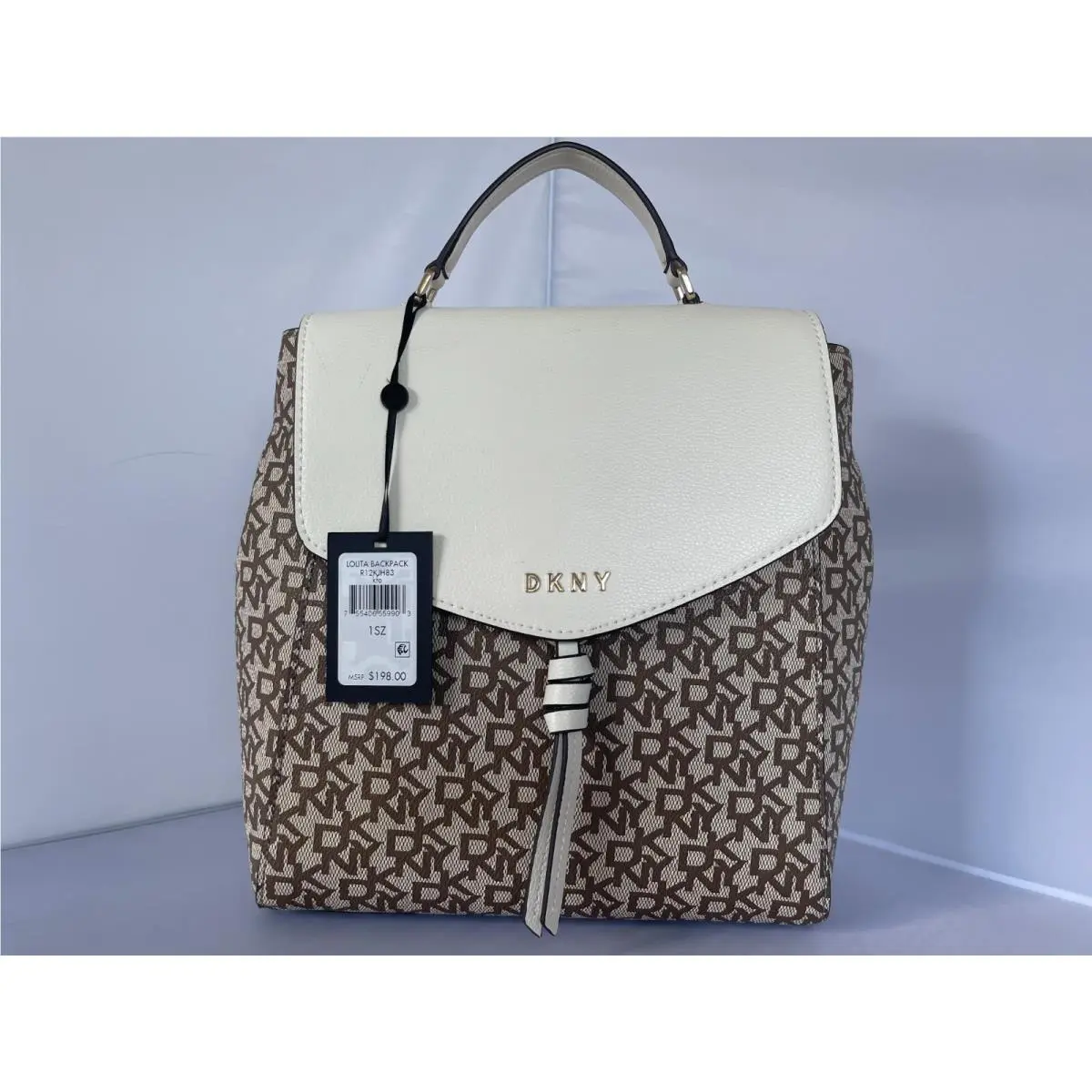 Dkny Beige/ Brown Lolita Backpack + by DKNY