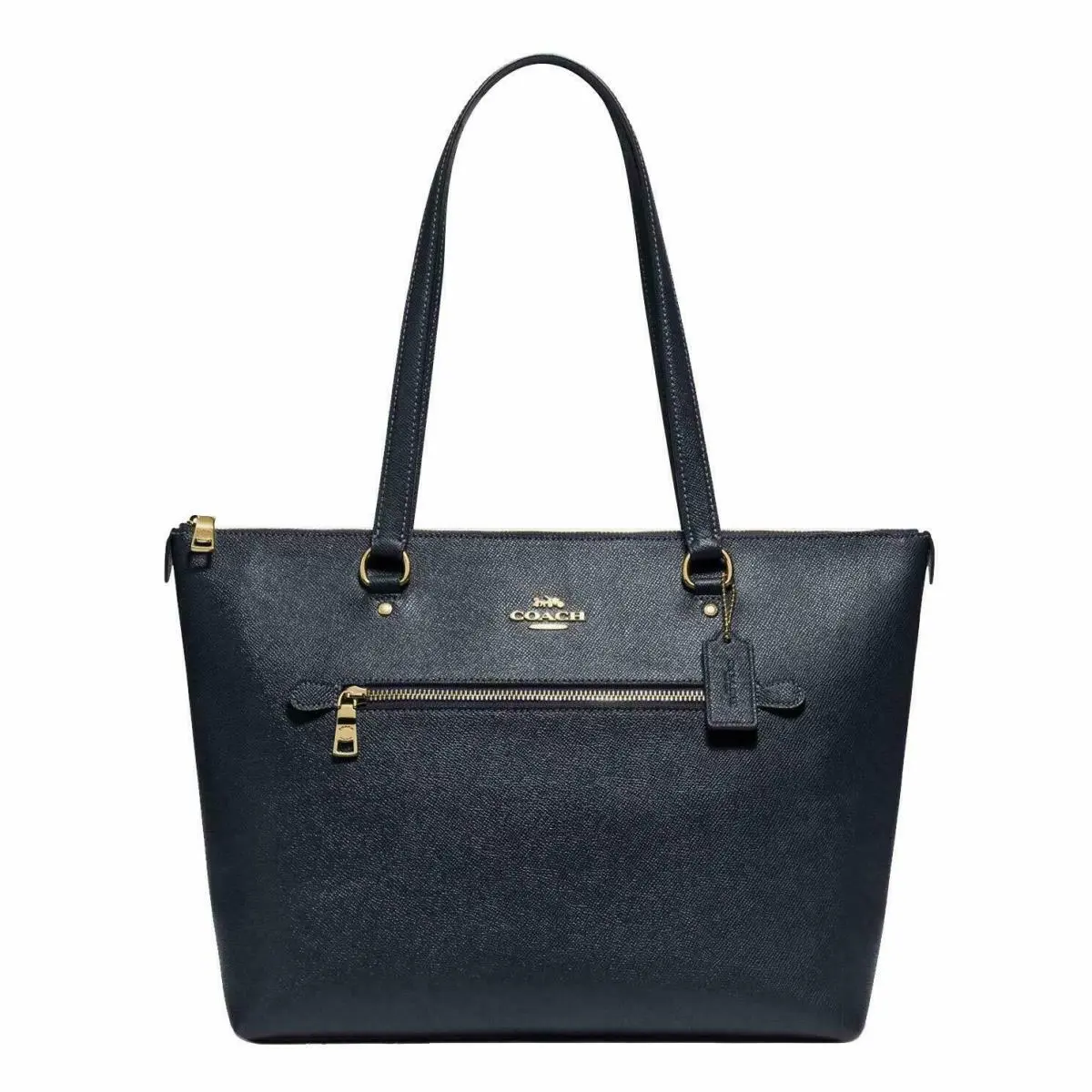 Coach 79608 Crossgrain Leather Gallery Tote Im/midnight Blue