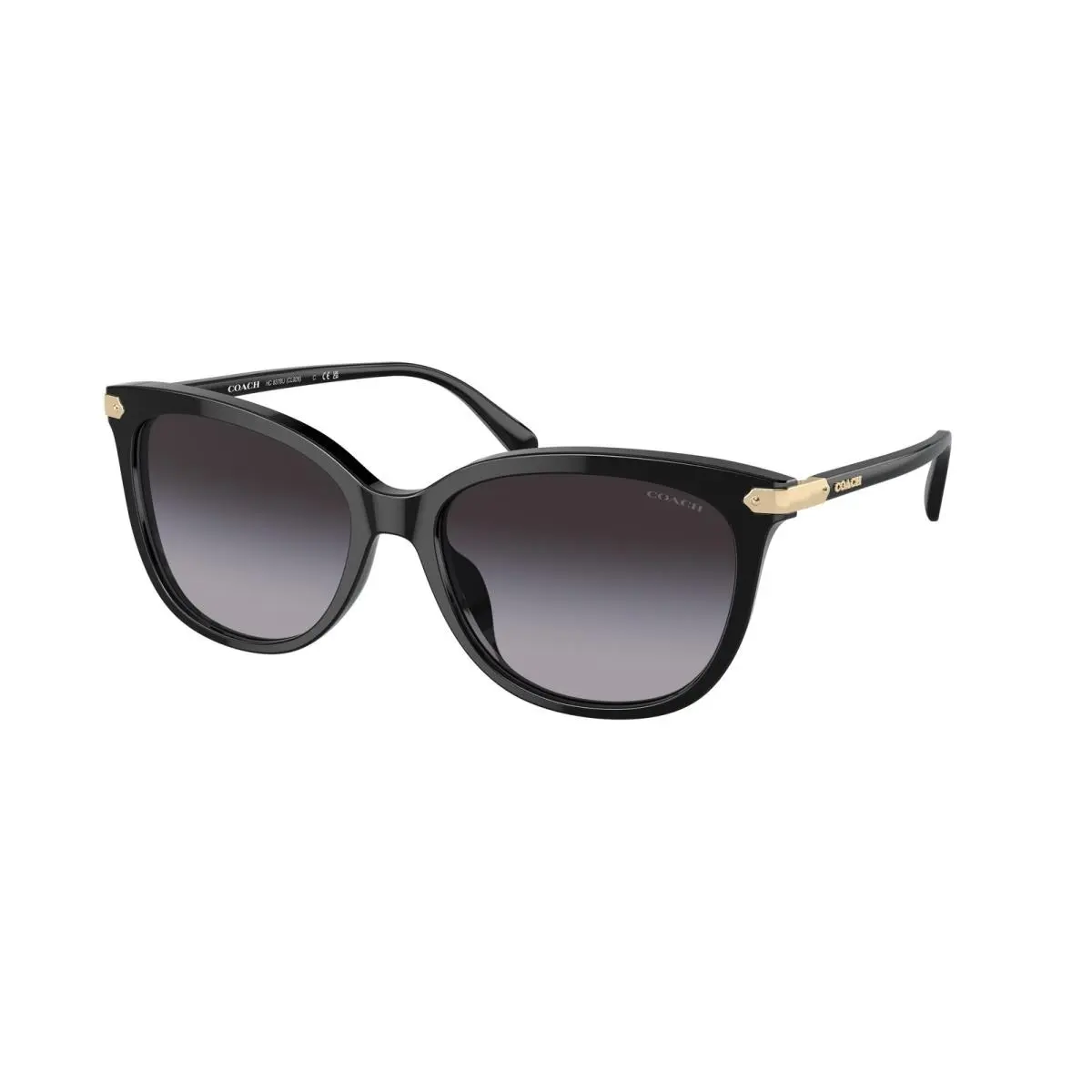 Coach HC 8378 U Cl926 Black Grey Gradient 50028G Size 57 Sunglasses