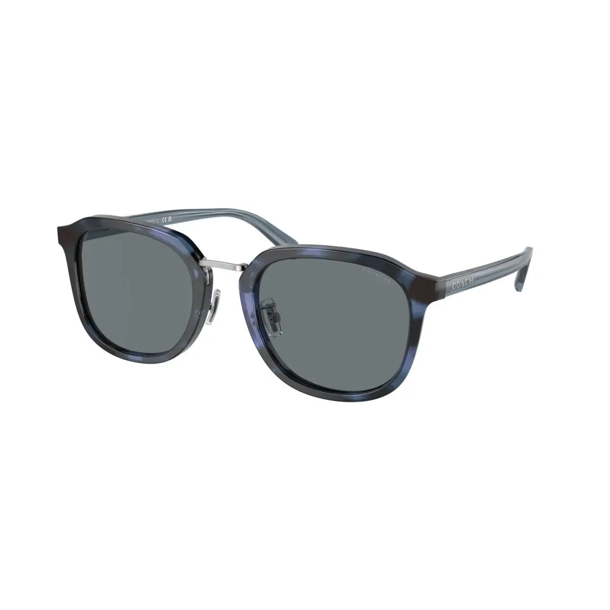HC 8366 Ch577 Blue Tortoise Solid 575480 Size 54 Sunglasses by Coach