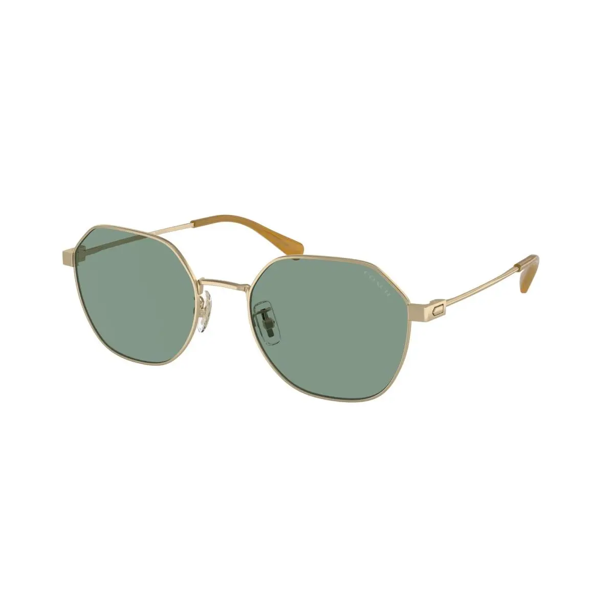 HC 7155 Cl915 Light Gold Satin Color G 900582 Size 54 Sunglasses by Coach
