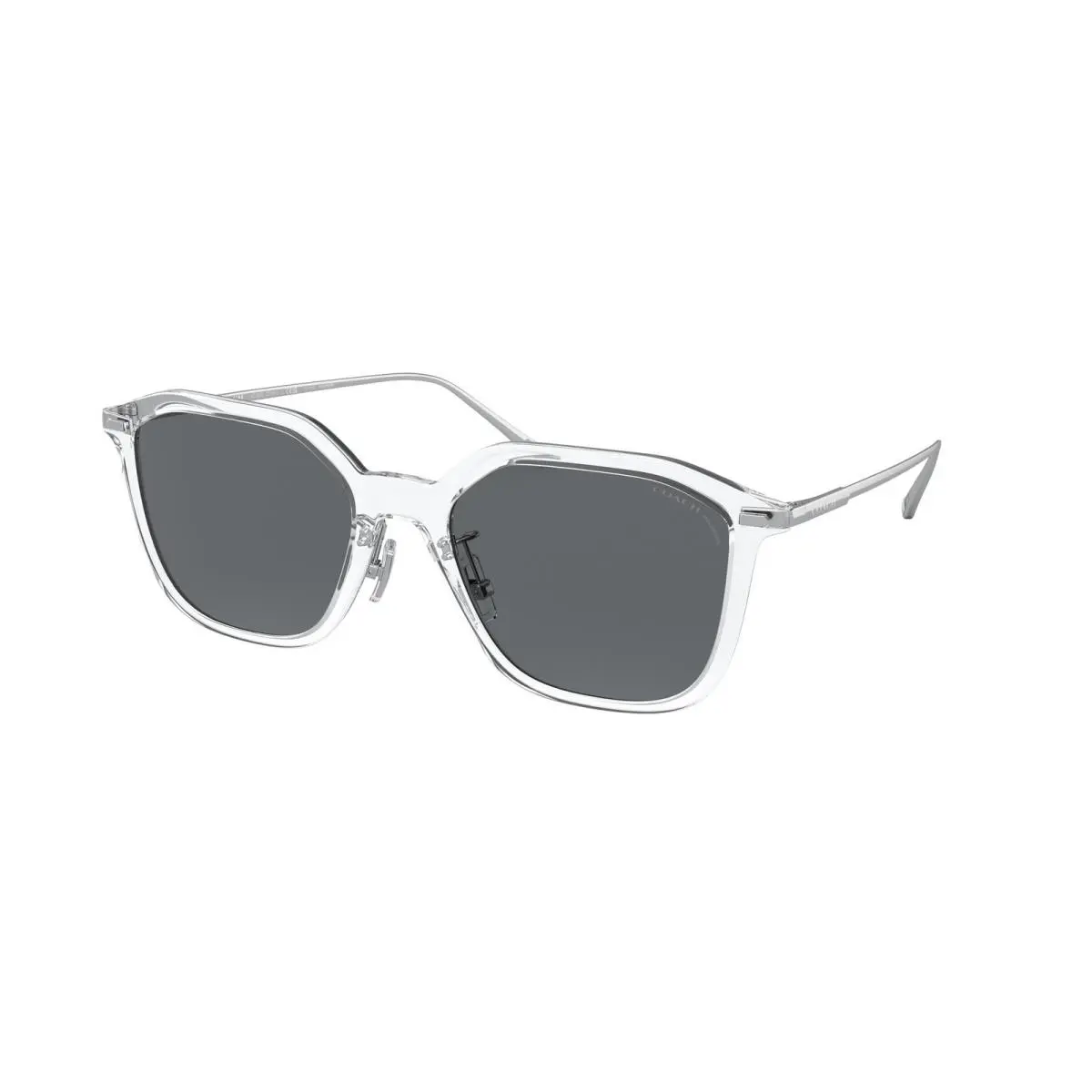 HC 8355 Cd461 Clear Gray Solid Polar 511181 Size 55 Sunglasses by Coach