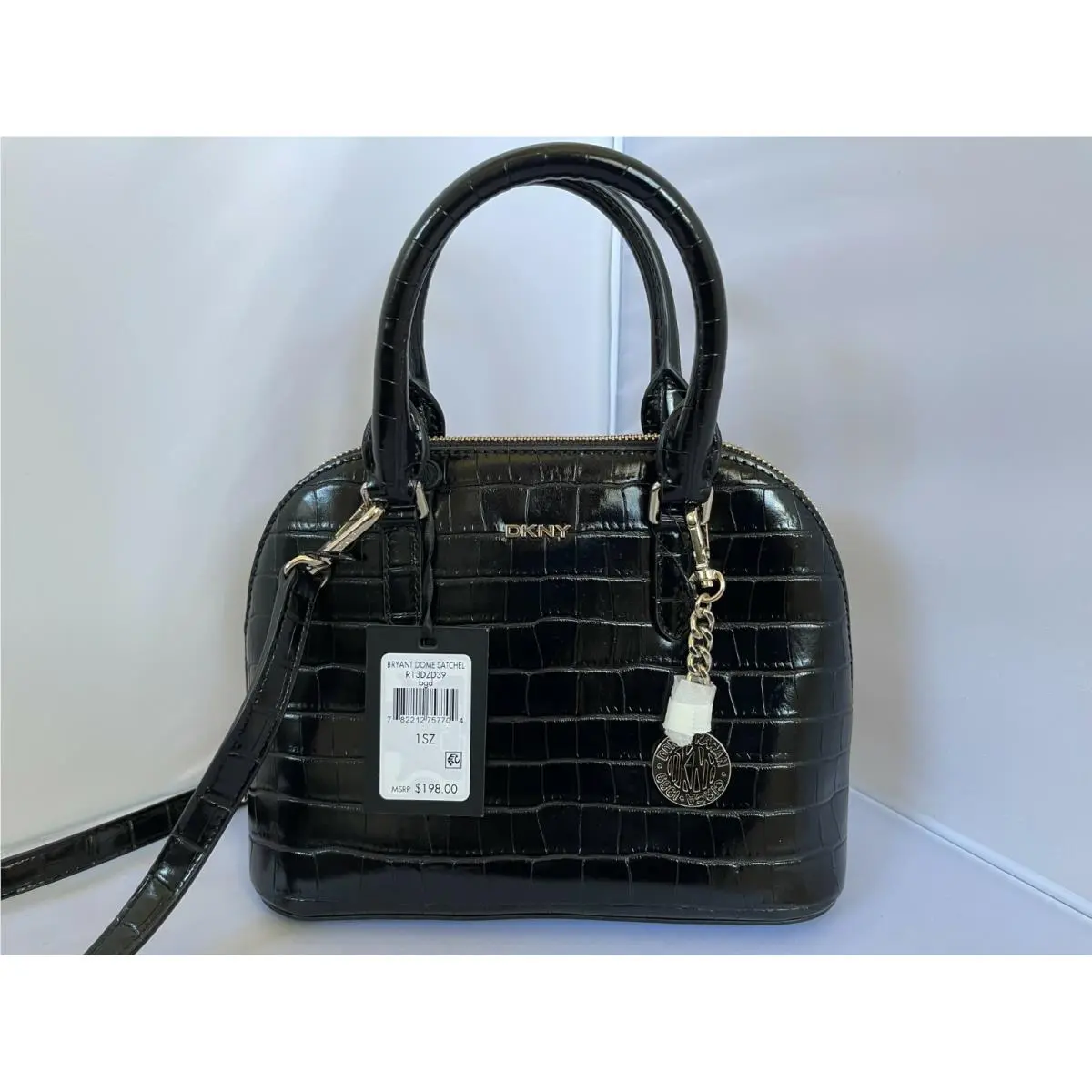 Dkny Womens Bryant Dome Satchel Black One Size by DKNY