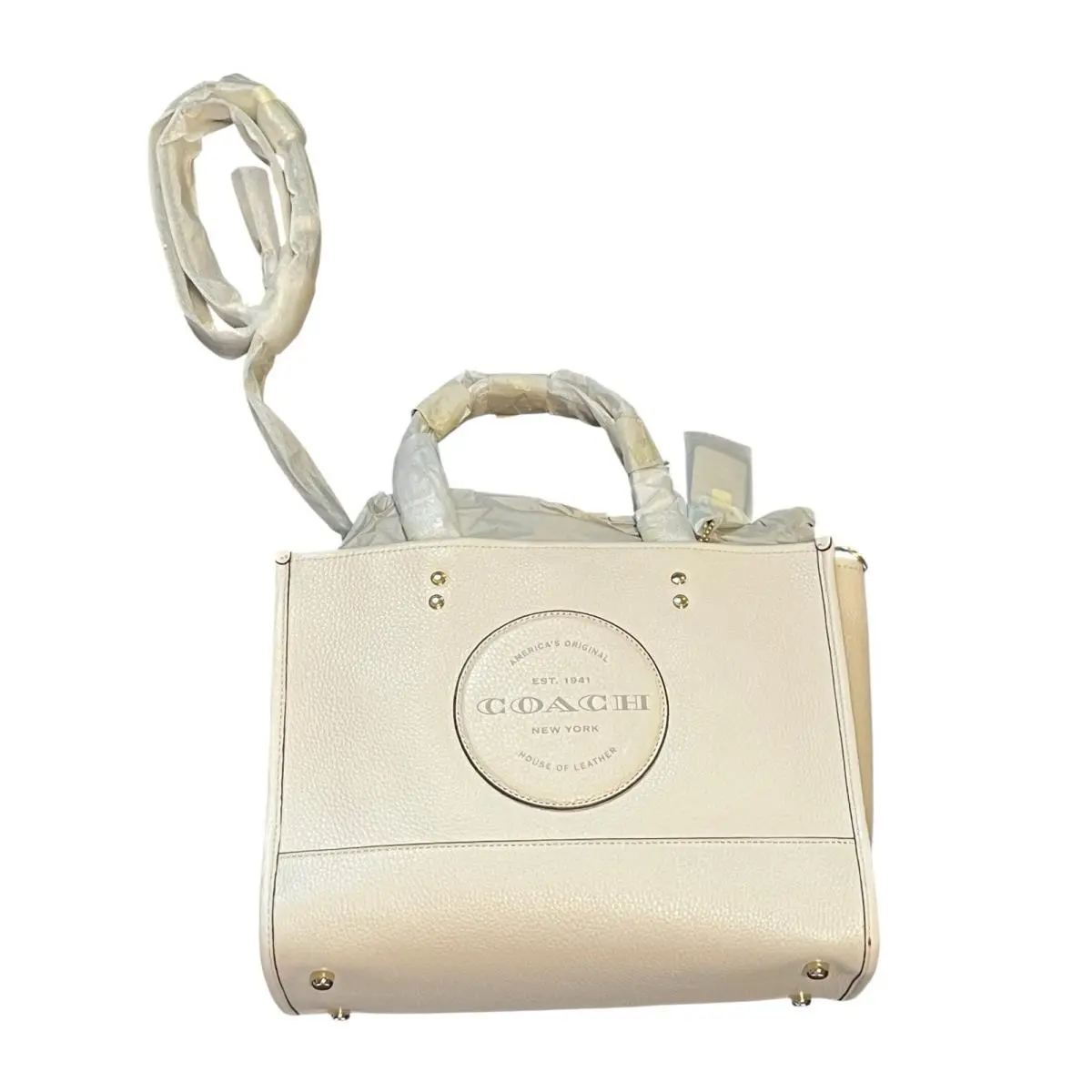 Dempsey Tote Bag CO2004 Chalk White 11x8” by Coach