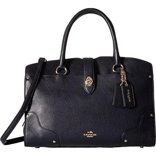 Mercer Ladies Medium Grain Leather Satchel Handbag 37575 by Coach