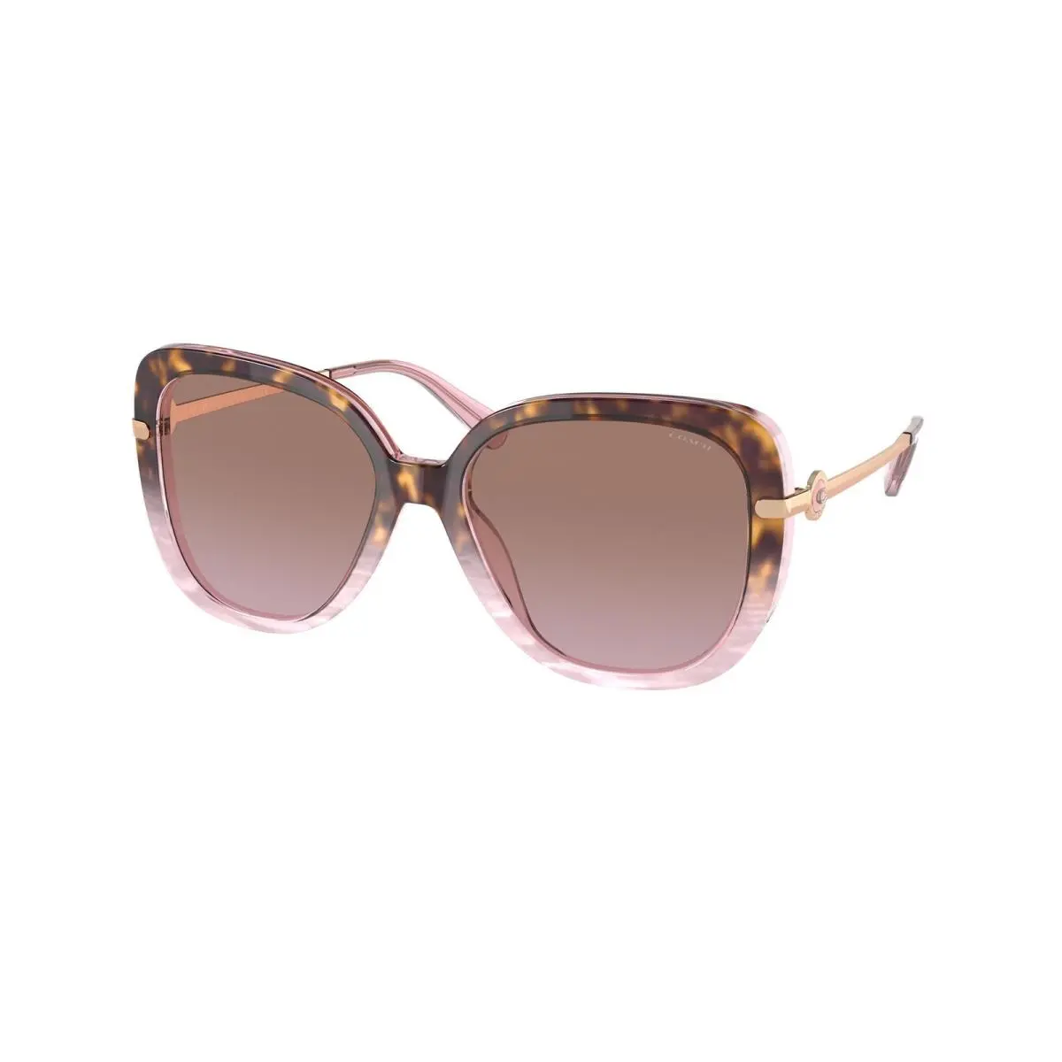 HC 8320 C6180 Rose Tortoise Gradient B 56505M Size 55 Sunglasses by Coach