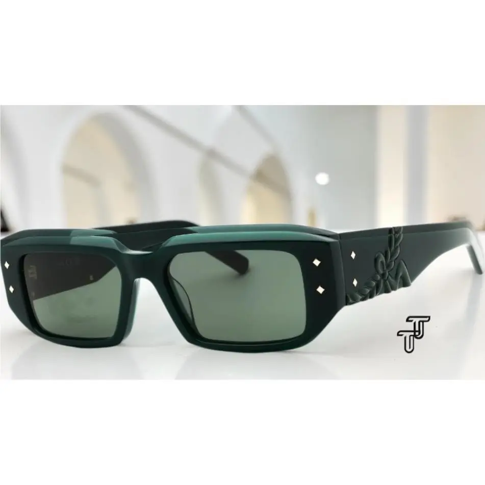 Mcm Worldwide MW0013 96N Acetate Shiny Dark Green Green 53 mm Unisex Sunglasses by MCM