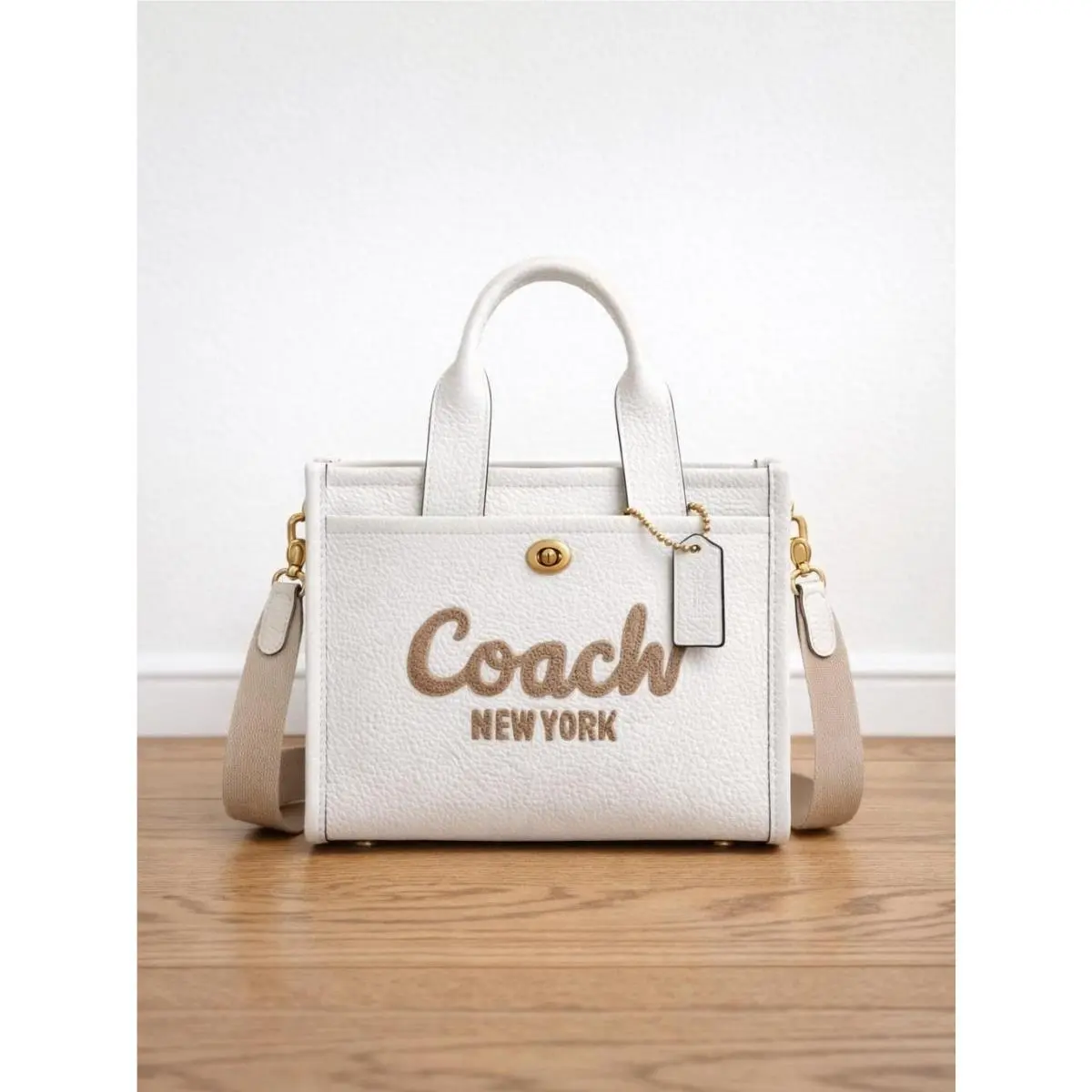 Women’s Cargo Leather Tote Bag 26 - Brass/chalk by Coach
