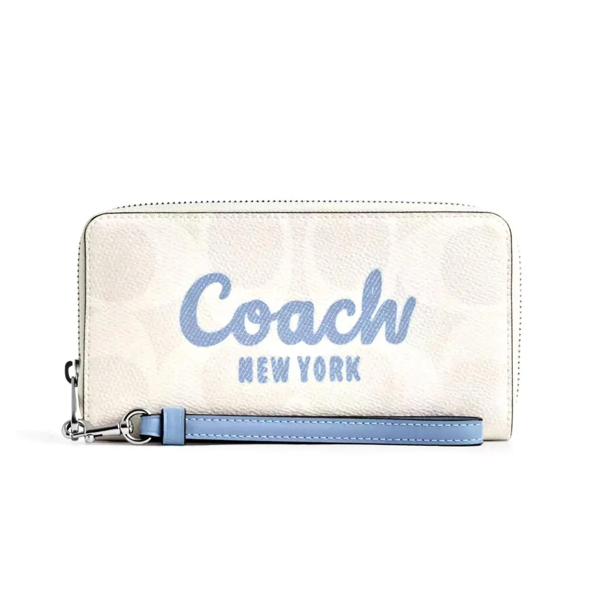 CZ330 Long Zip Around Wallet in Signature Canvas with  Graphic by Coach