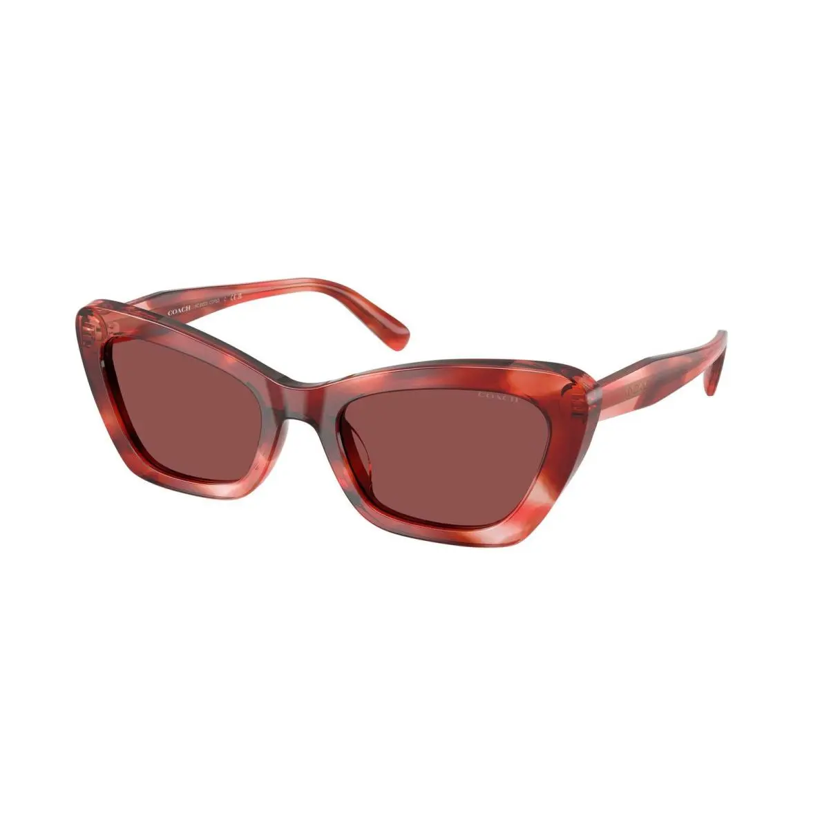 HC 8452 U Cherry Tortoise / Wine Solid 594075 Size 54 Sunglasses by Coach