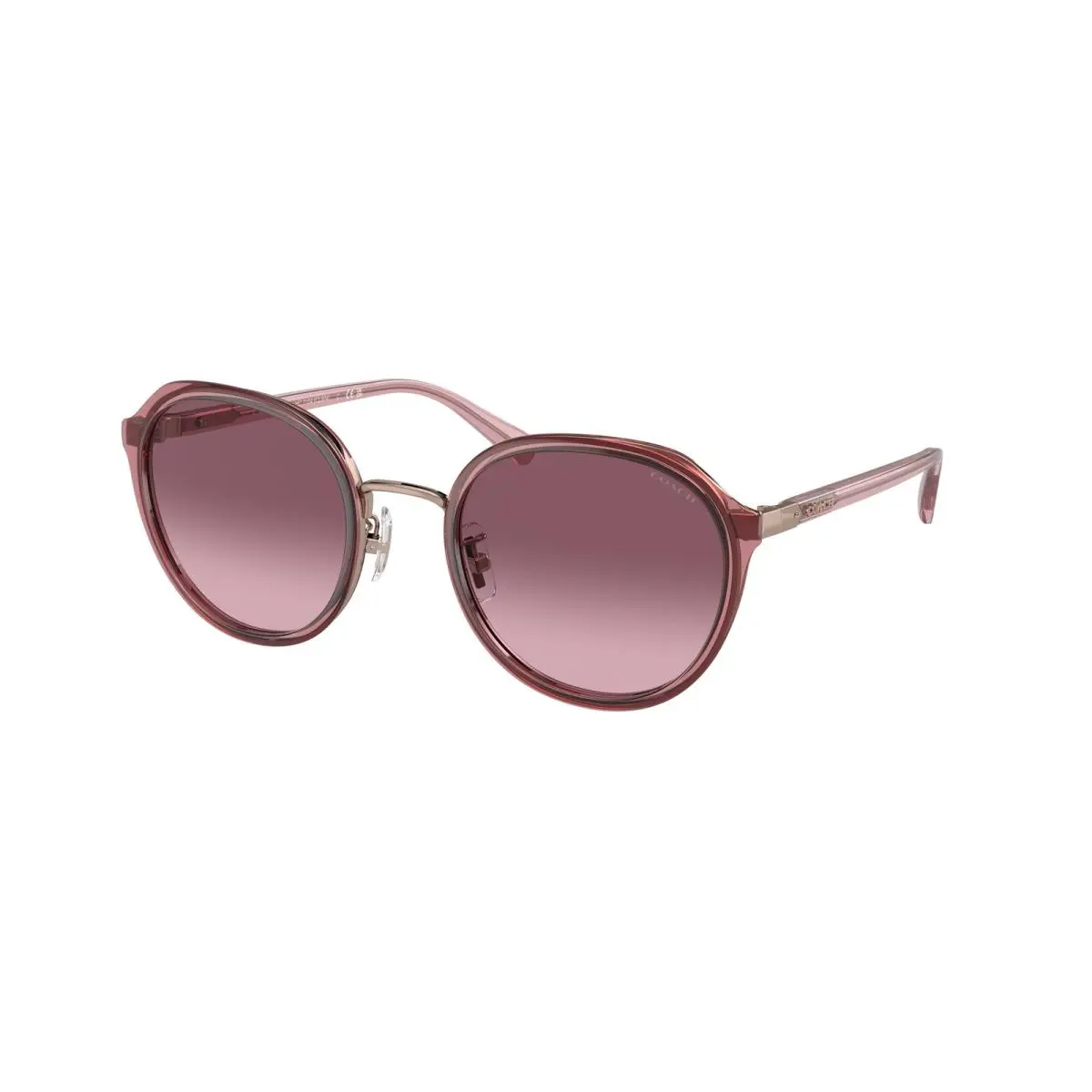 HC 7154 Cl924 Transparent Berry 93318D Size 52 Sunglasses by Coach