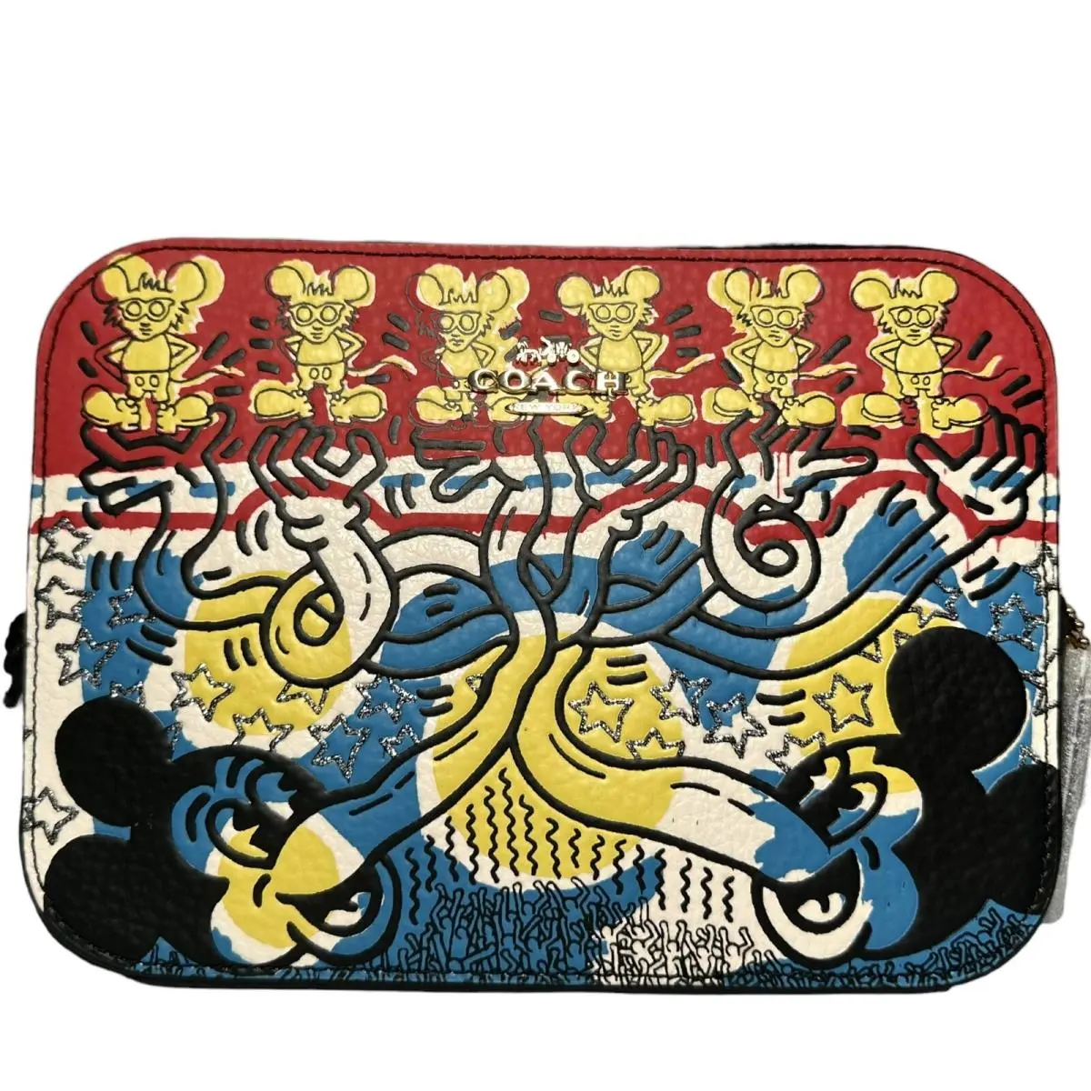 Coach Disney Mickey Mouse X Keith Haring Mini Camera Bag Crossbody C6906