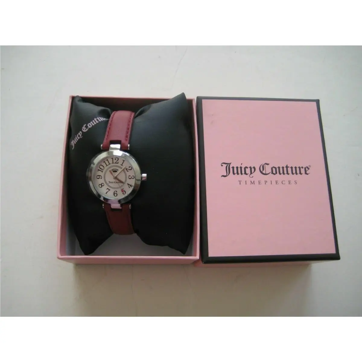 Women`s Leather Belt Beautiful Watch Retail Brown by Juicy Couture