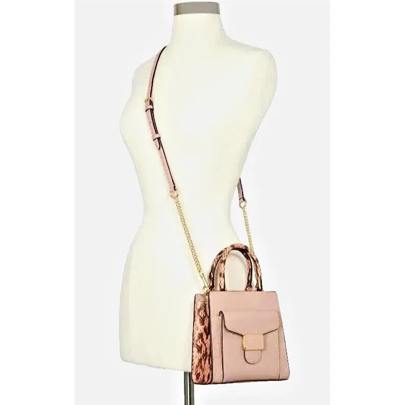 C6779 Mini Pepper Crossbody Pebble and Embossed Leather Shell Pink by Coach