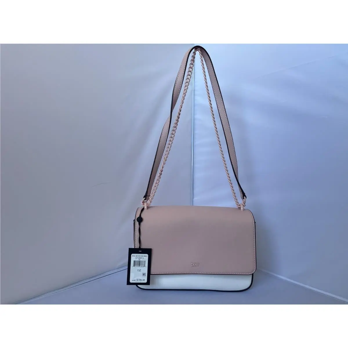 Dkny Women’s Sina Medium Leather Flap Signature Logo Shoulder/crossbody Bag by DKNY