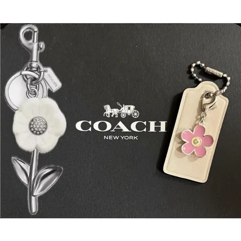 The Summer I Turned Pretty Silver Chalk Daisy Handbag Charm + Hangtag by Coach