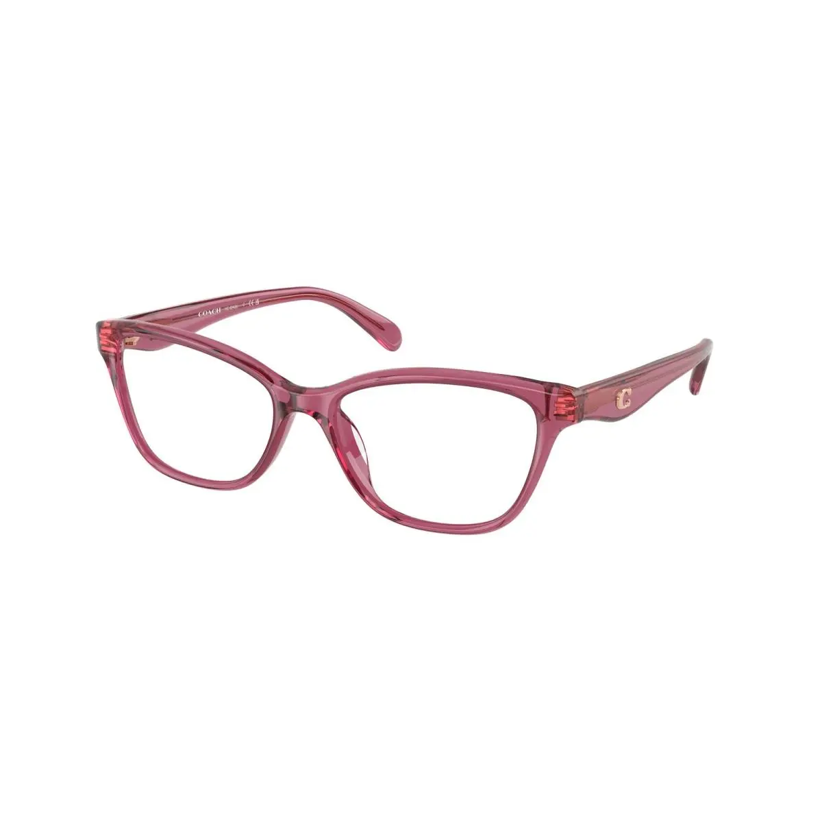 HC 6243 U Transparent Burgundy 5824 Size 53 Eyeglasses by Coach