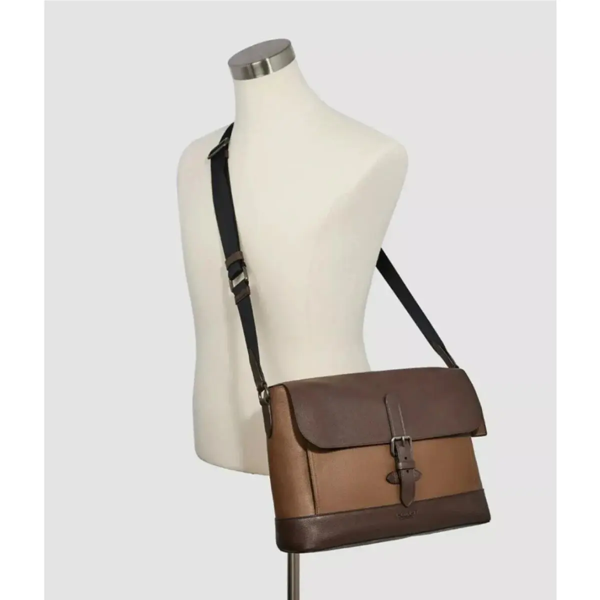 89894 Hudson Messenger In Colorblock Leather Laptop Sleeve Bag by Coach