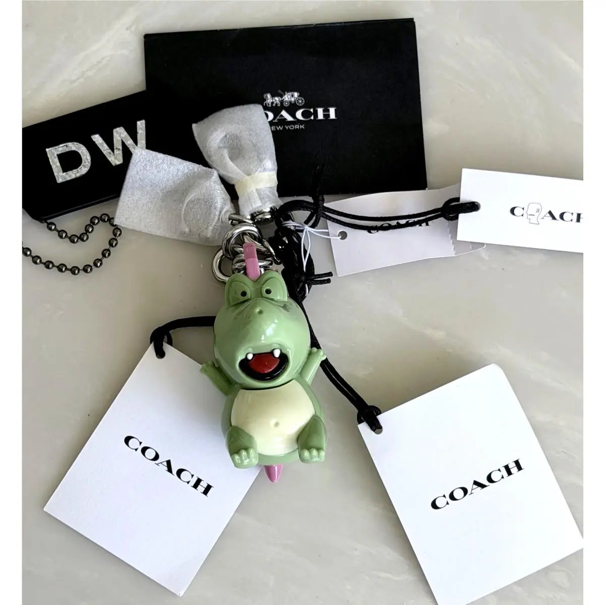 Brain Dead Darby The Dinosaur Bag Charm / Keychain CEU20 by Coach