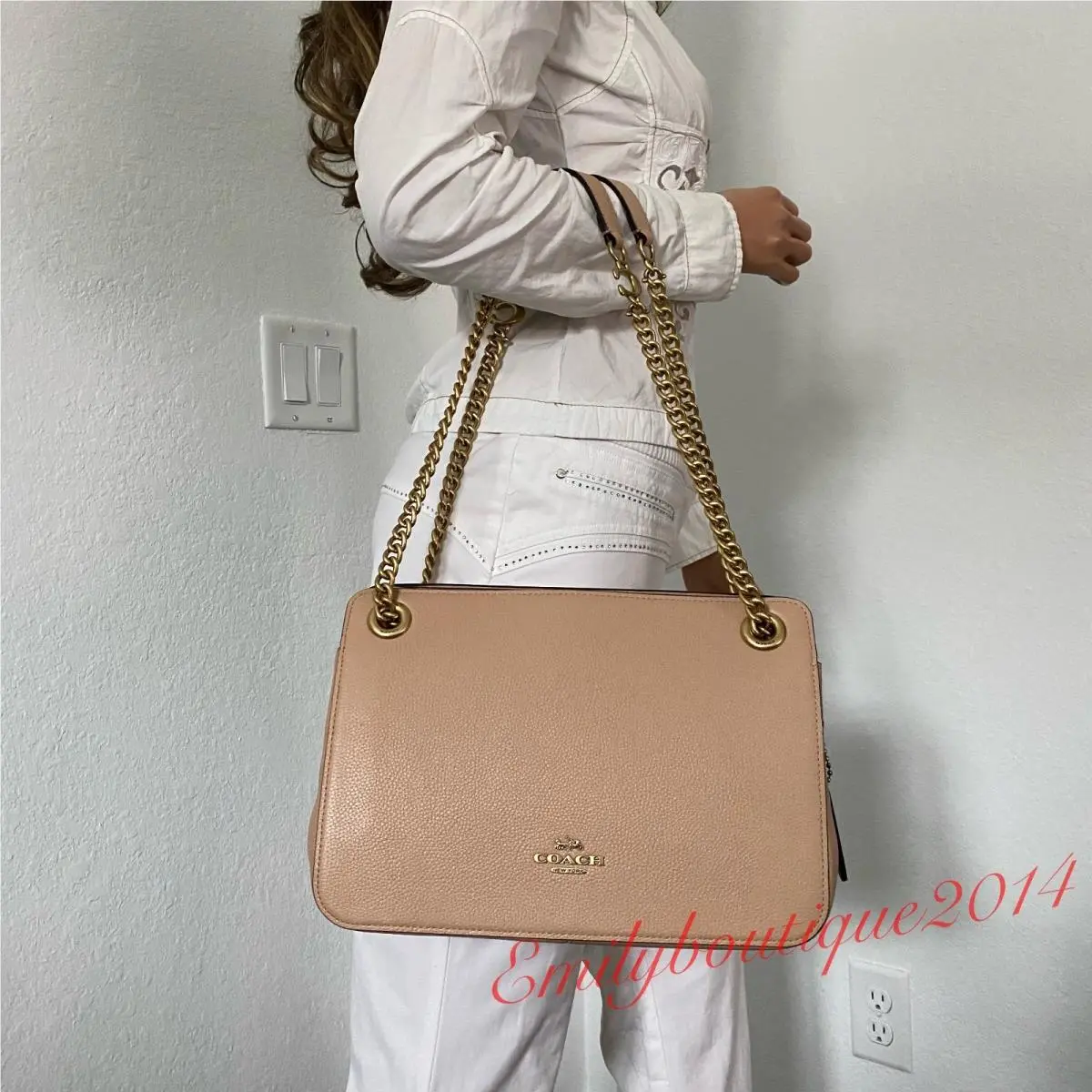 78798 Bryant Convertible Carryall Crossbody Bag Leather Beachwood by Coach